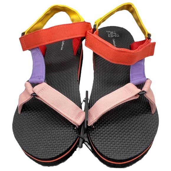 Time and Tru Platform Nature Sandal Multi Color 9 40.5 Arch Support - Picture 3 of 12